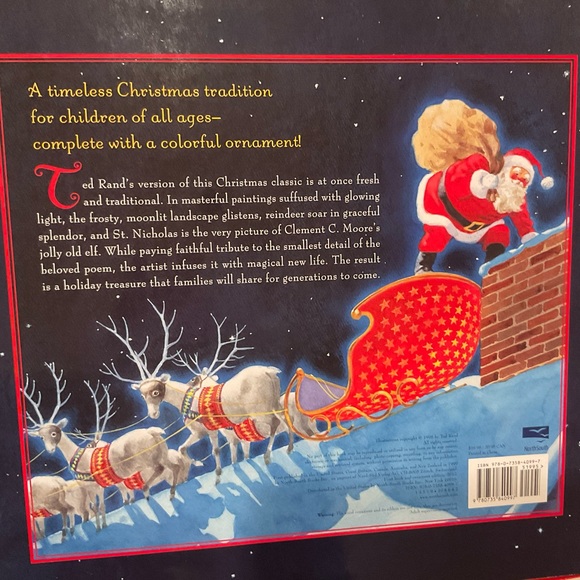 🎅🏼The Night Before Christmas🎄Book and Ornament - Picture 3 of 3